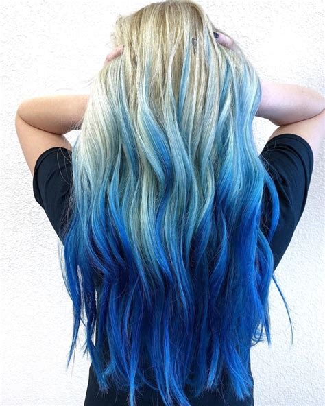 blue ombre hair